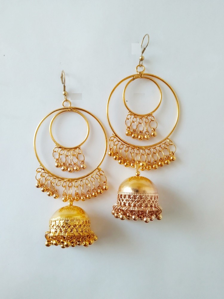 Discover more than 67 big jhumka hoop earrings - 3tdesign.edu.vn