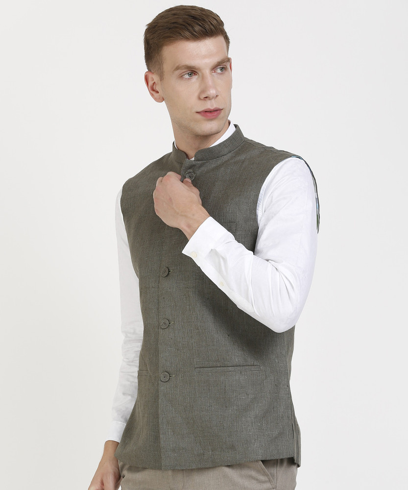 True blue nehru discount jacket