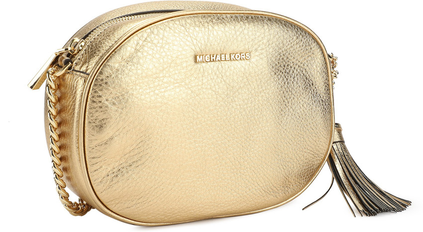 Michael kors gold sling bag sale