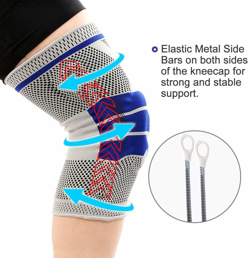 FITLETHIC Compression Sleeve Brace Side Stablizer and Gel Pad Unisex Knee  Support - Buy FITLETHIC Compression Sleeve Brace Side Stablizer and Gel Pad  Unisex Knee Support Online at Best Prices in India 