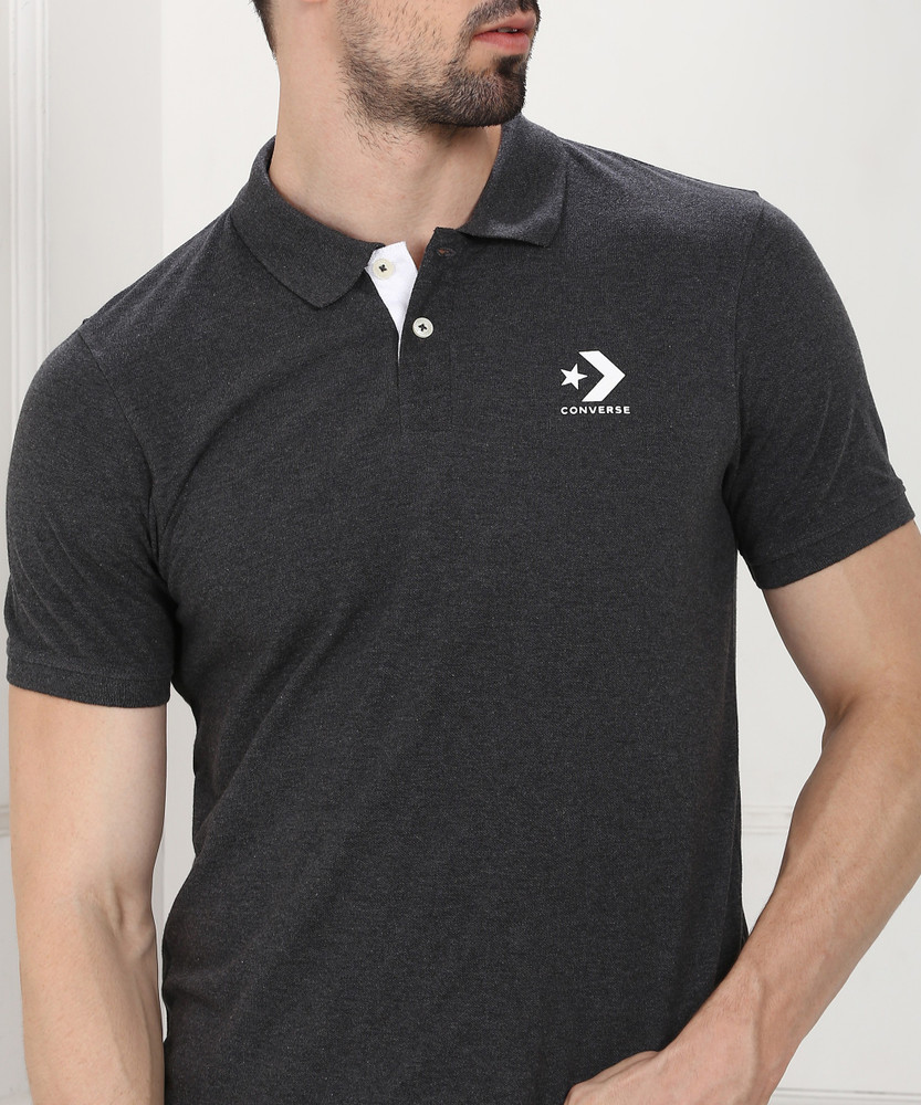 Converse polo solid men's t shirt hot sale
