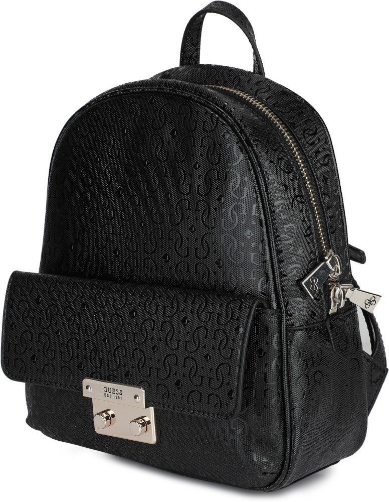 Guess black discount and white backpack