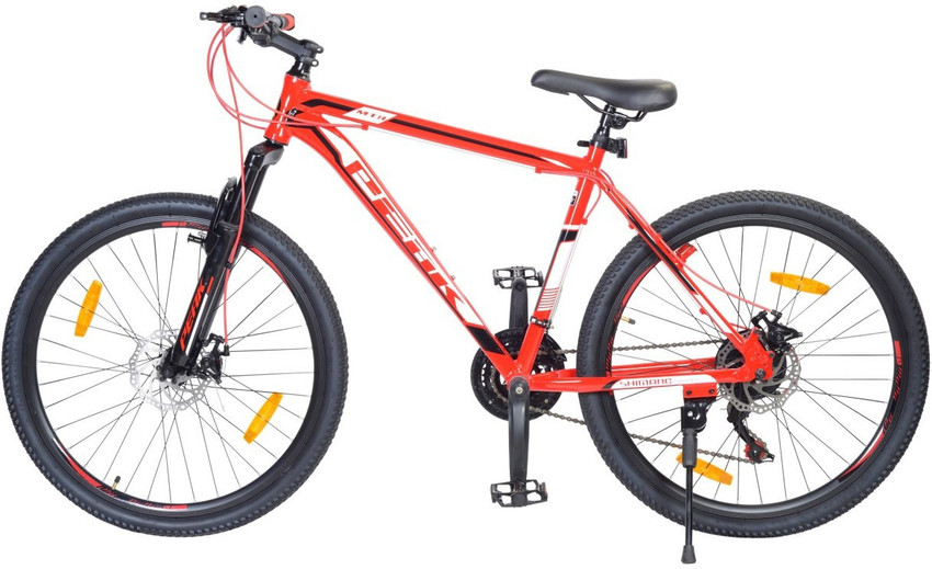 ATLAS Hammer Front Suspension Dual Disc Brake Bike For Adults Red Black 26 T Mountain Cycle Price in India Buy ATLAS Hammer Front Suspension Dual Disc Brake Bike For Adults