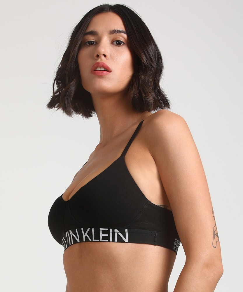 Buy Calvin Klein Underwear Lightly Padded Solid Bralette 