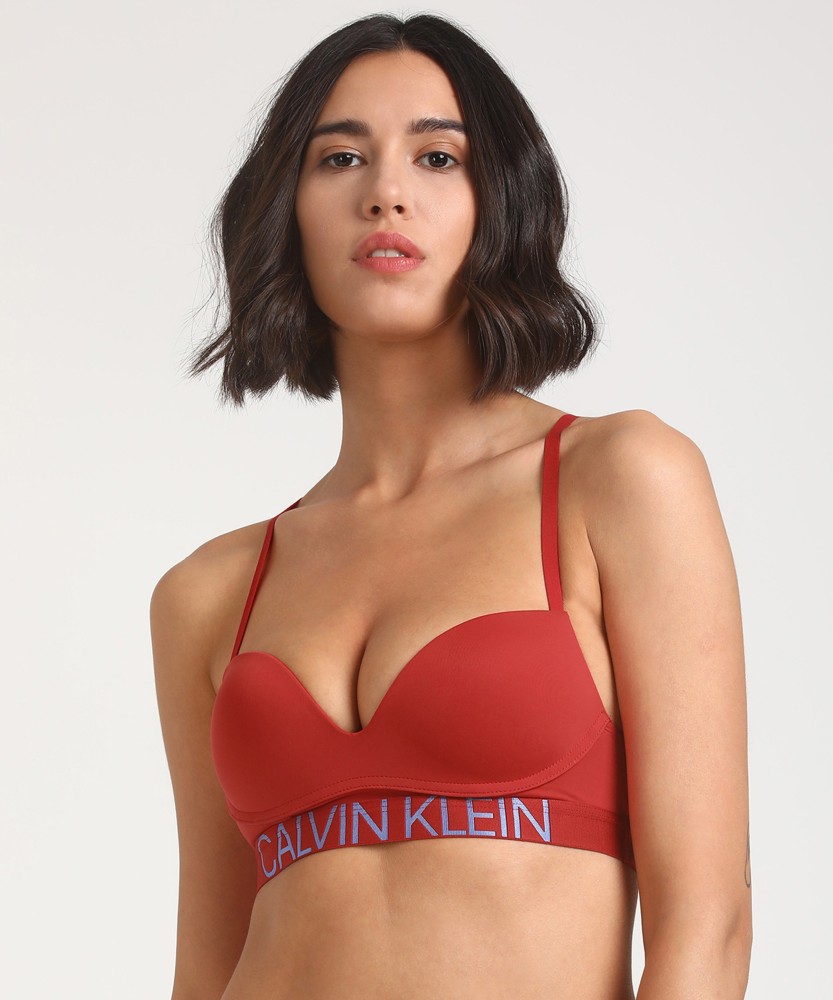 Calvin Klein Women`s Comfort Brallete 1 Pack (Bardo(QP2209-600)/White,  Small) at  Women's Clothing store