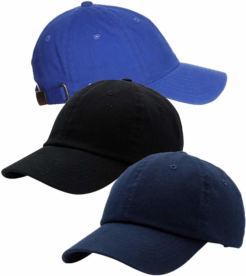 Unisex Cotton Baseball Cap Royal Blue (Pack of 1) - Zipper-G