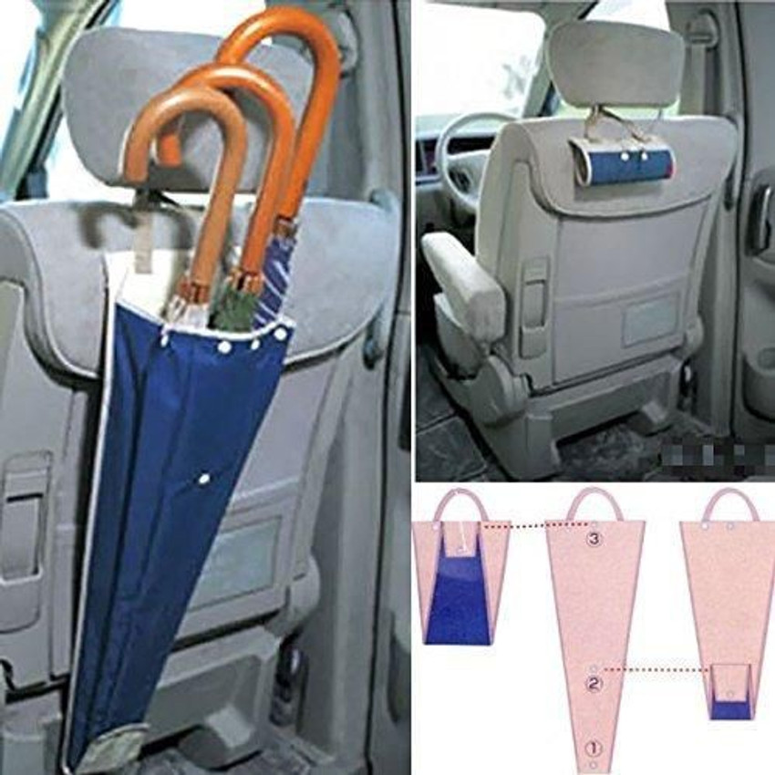 Lemish Foldable Car Umbrella Holder Storage Hanging Bag For