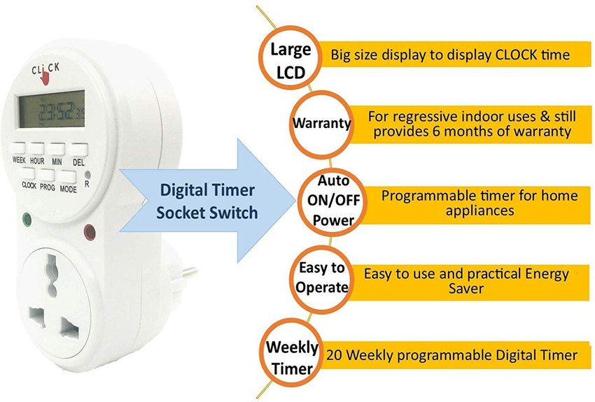 CN101A DC 12V Programmable Digital Time Switches Control Power Timer Switch  with Large LCD Display for Electronic Controller 