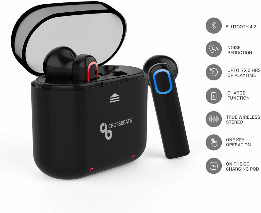 CrossBeats AERO BLACK Bluetooth Headset Price in India Buy