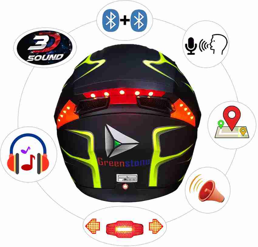 Helmet with indicator light deals