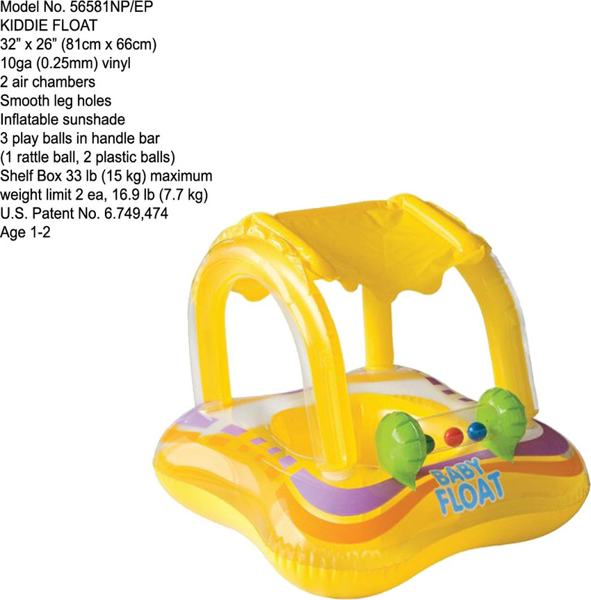 Intex baby clearance float with canopy