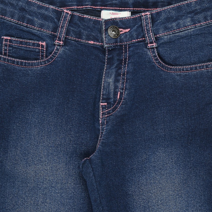 Pantaloons Junior Regular Girls Dark Blue Jeans - Buy Pantaloons Junior  Regular Girls Dark Blue Jeans Online at Best Prices in India