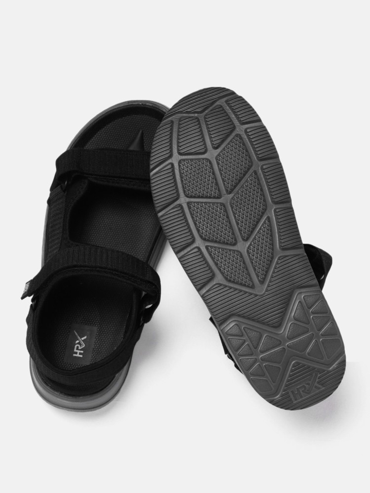 Buy HRX by Hrithik Roshan Men Black Sandals Online at Best Price