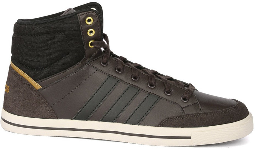 adidas neo high tops brown