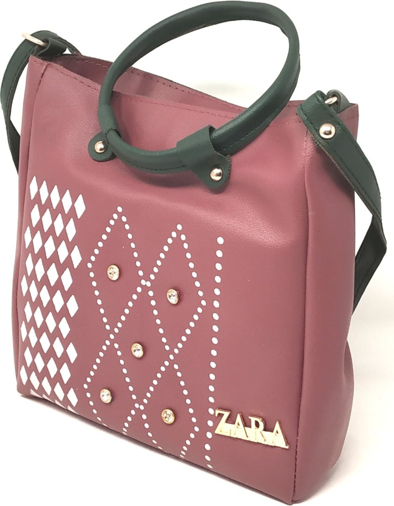 Zara Pink Sling Bag Trendy Silver - Price in India