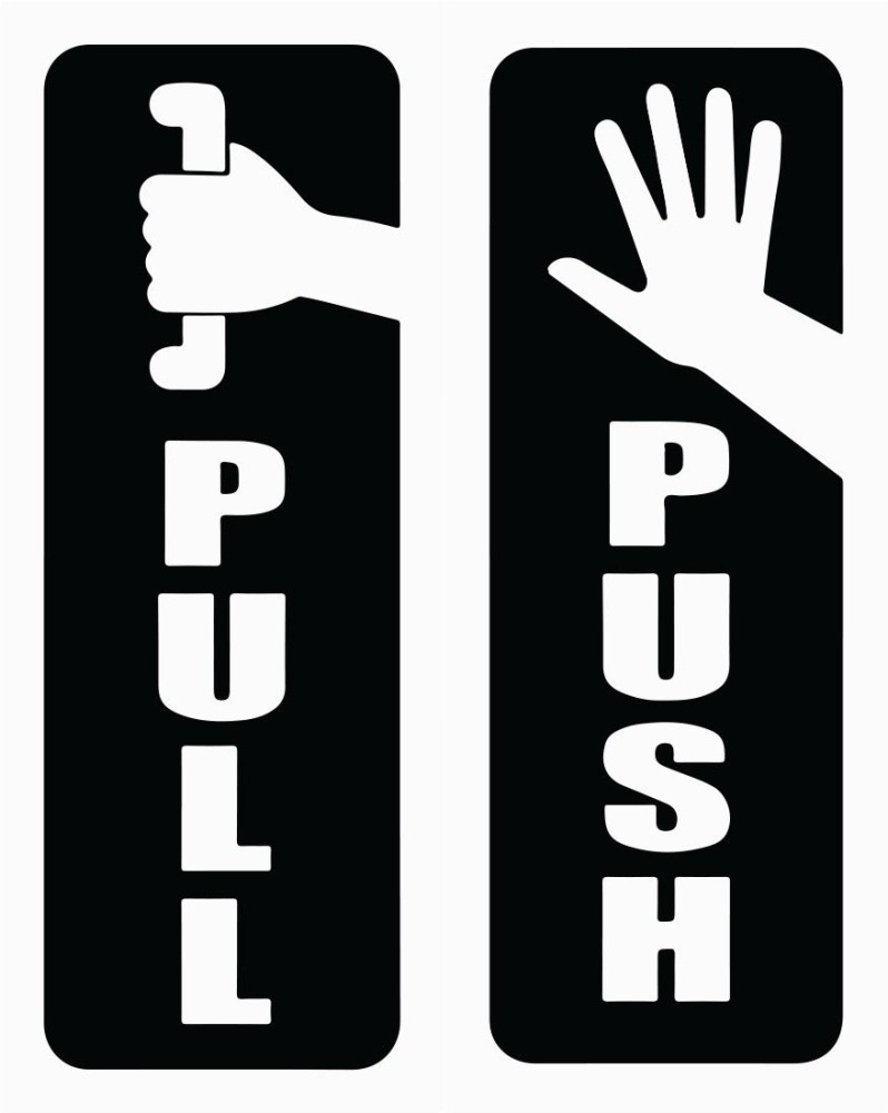 100yellow 20.32 cm push pull Self Adhesive Sticker Price in India