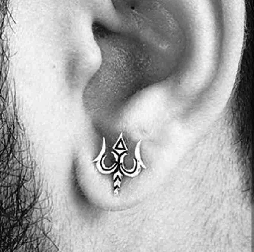 Pure silver discount earrings for mens