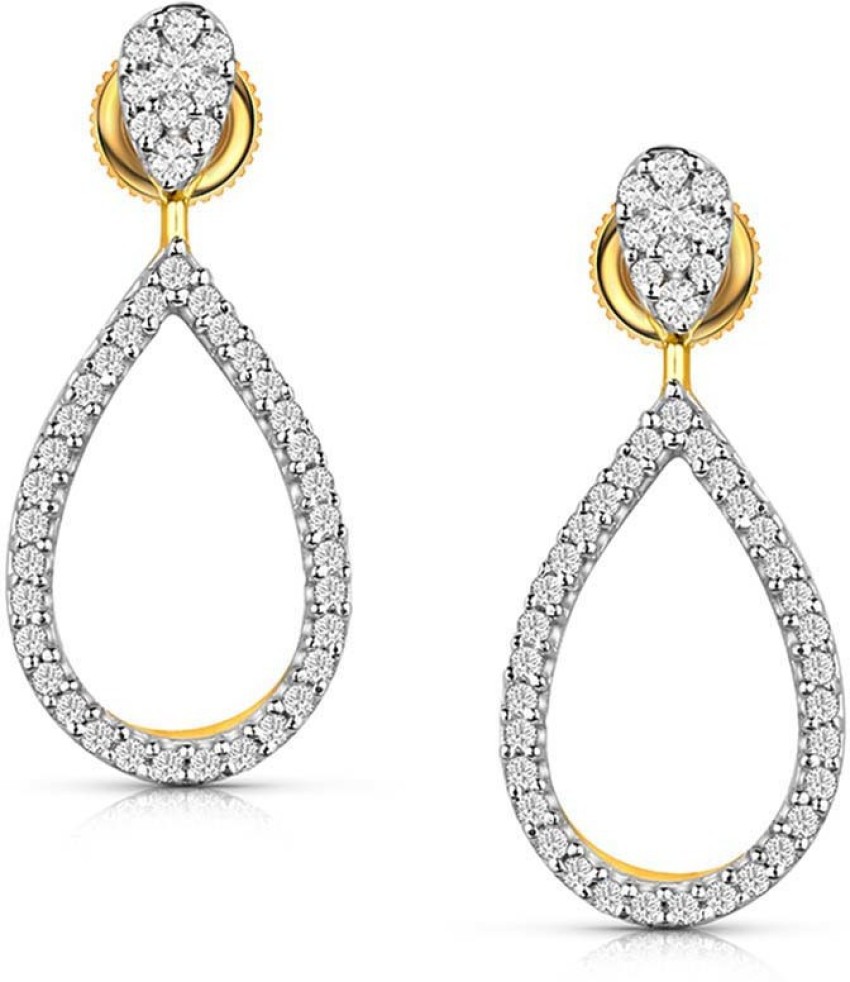 Buy Celinda Cluster Diamond Drop Earrings Online  CaratLane