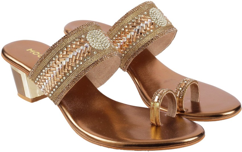 MOCHI Women Gold Sandals Buy MOCHI Women Gold Sandals Online at