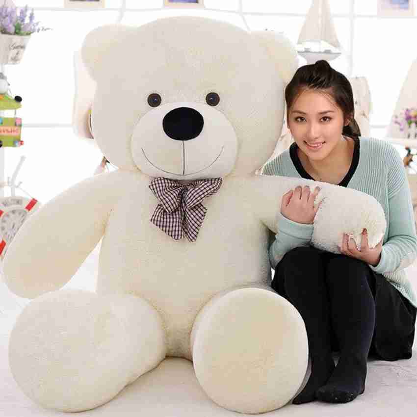 Ziraat 5 feet cream color teddy bear 152 cm nice color 150 cm 5 feet cream color teddy bear 152 cm nice color Buy Teddy Bear toys in India