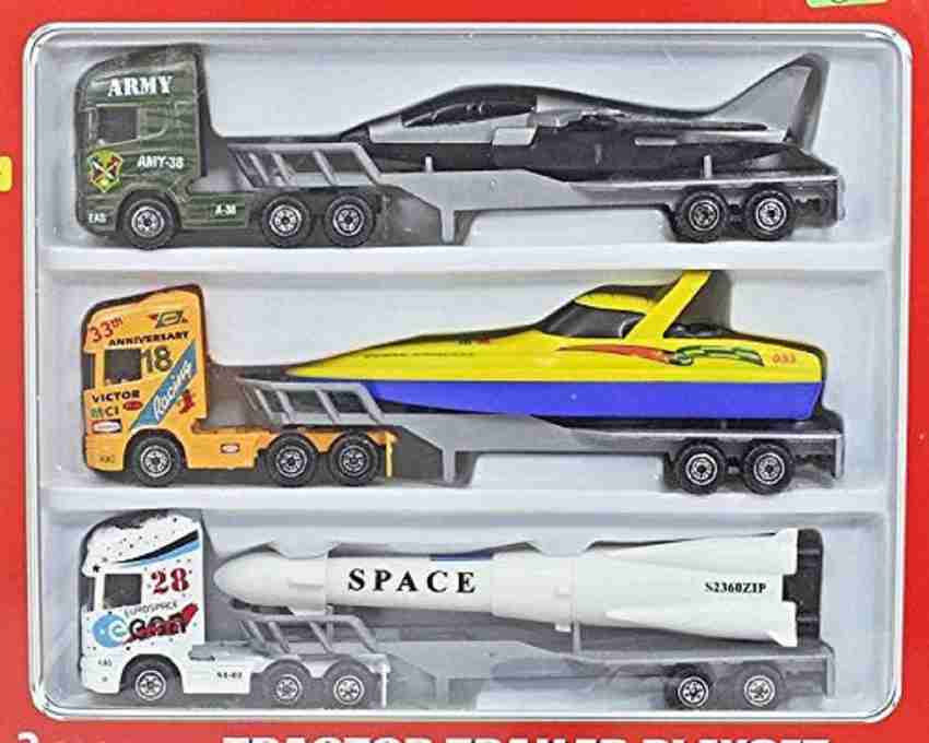 Metal toy trucks 2025 and trailers
