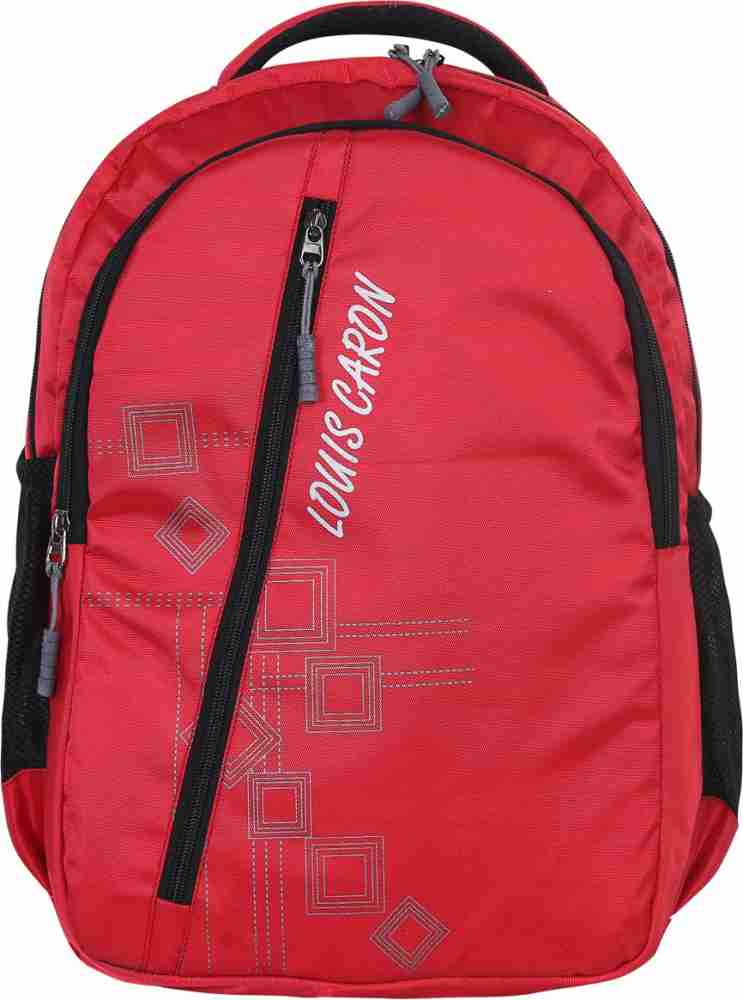 LOUIS CARON Hammer Hi storage travel 40L 40 L Laptop Backpack Grey Red -  Price in India