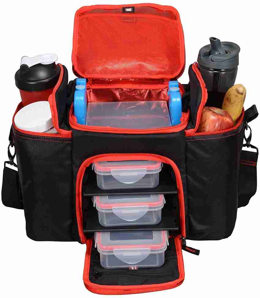 Flipkart VOLCO Meal Management Plastic Sports Bag Multipurpose Use Gym 3 Containers Lunch Box