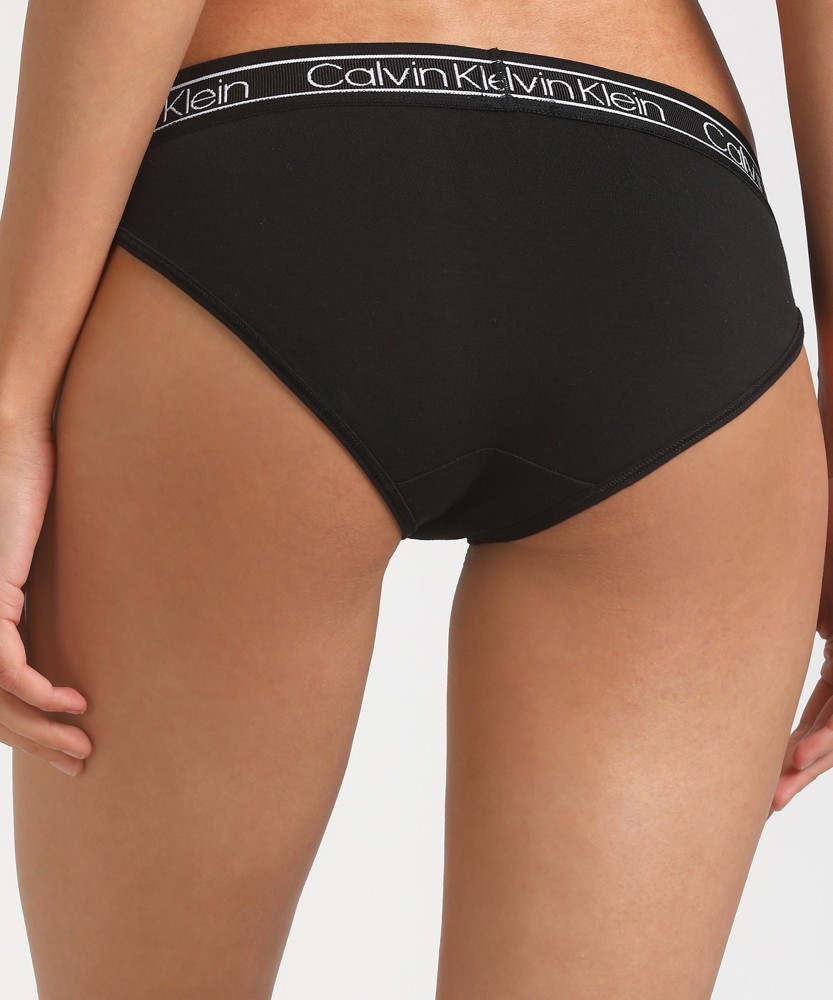 Calvin Klein Women`s Monochrome Cotton Bikini Panty 5 Pack  (Black(QP2800-001)/P_Grey, Large)