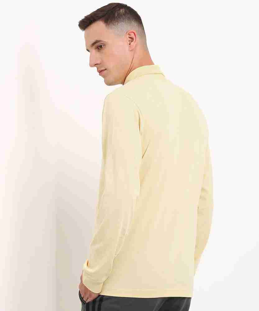 ADIDAS ORIGINALS Solid Men High Neck Yellow T Shirt Buy ADIDAS