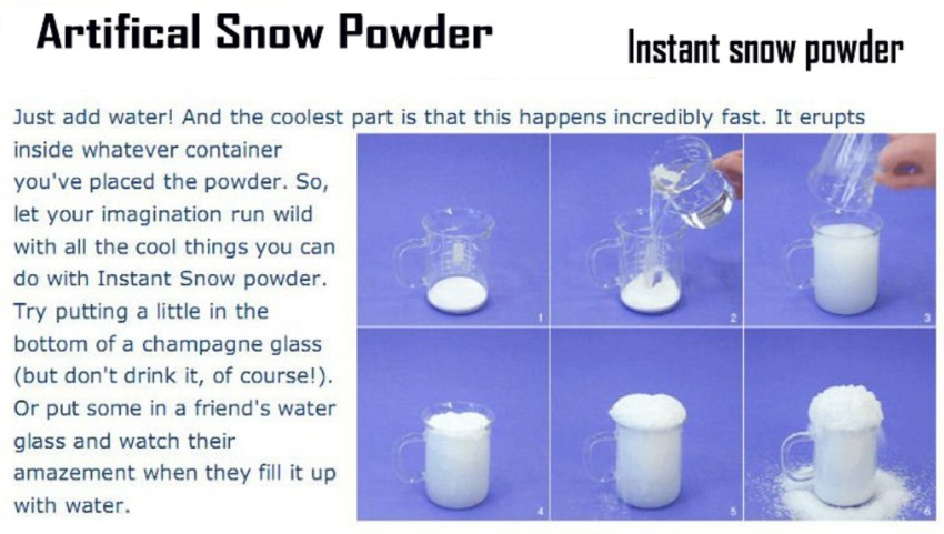 How To Make Instant Snow 