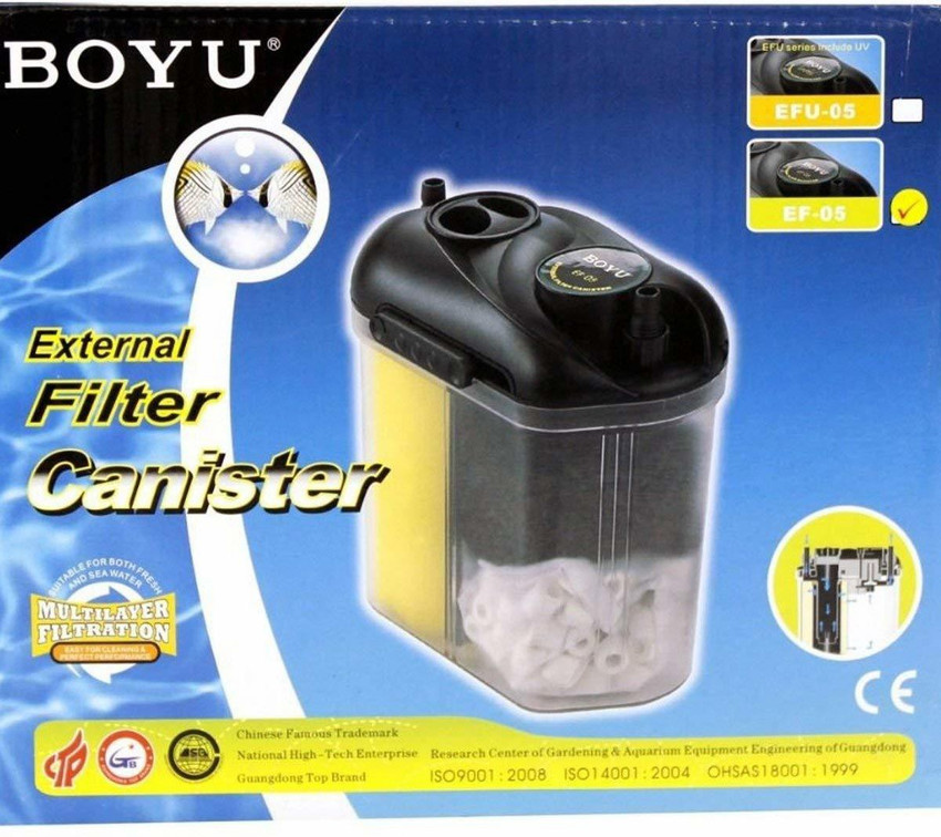 BOYU EF 05 Mini External Canister Aquarium Filter Price in India