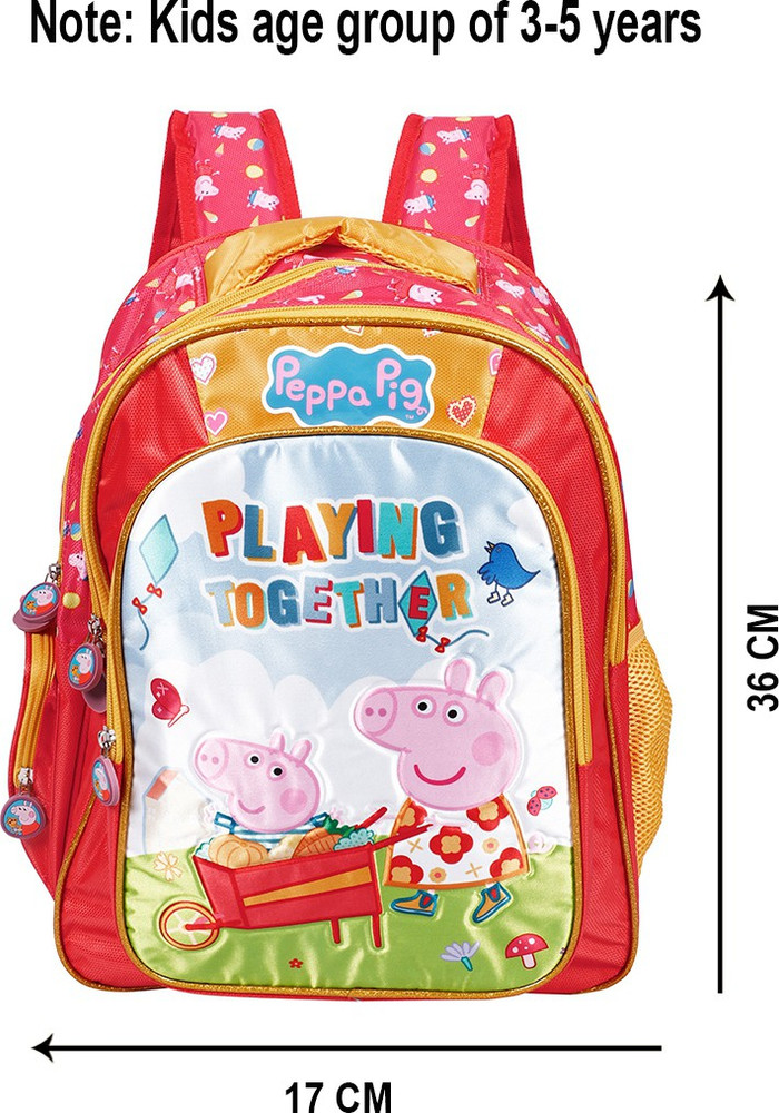 Flipkart Peppa Pig Pre School Playing Together Soft Bag 36cm