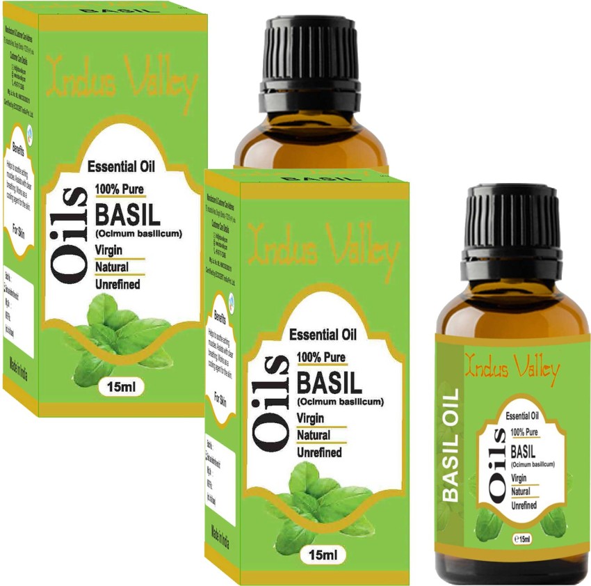 Indus Valley 100 Natural Basil Essential Oil Twin Pack Price