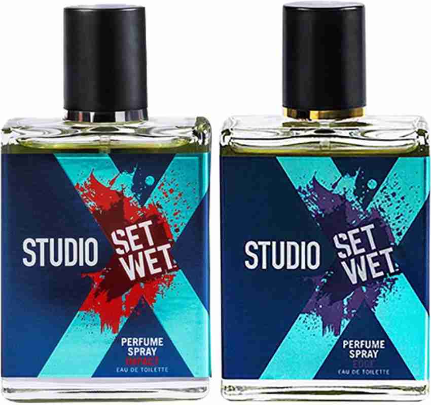 Set Wet Studio X Perfume Spray For Men Edge Impact Combo