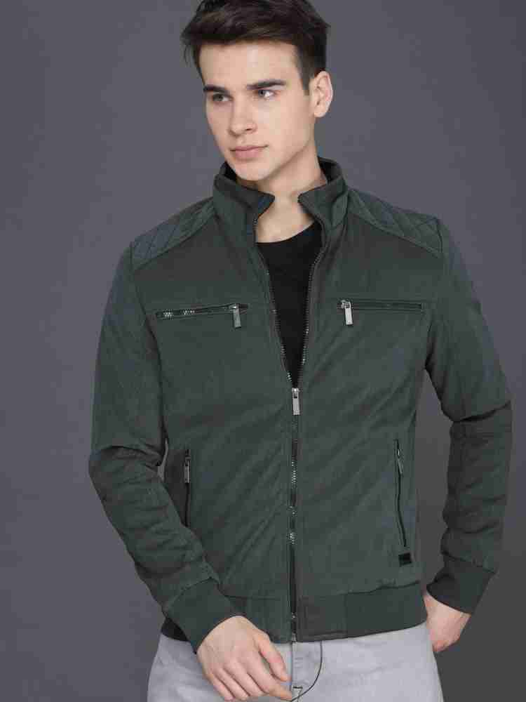 WROGN Full Sleeve Solid Men Jacket Buy WROGN Full Sleeve Solid