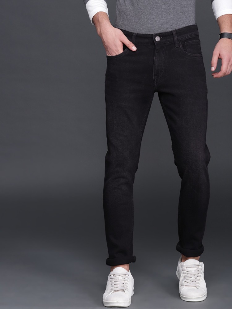 WROGN Slim Men Dark Grey Jeans - Buy WROGN Slim Men Dark Grey