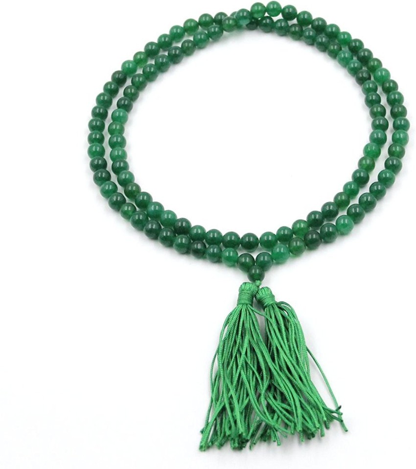 Emerald beads mala on sale online