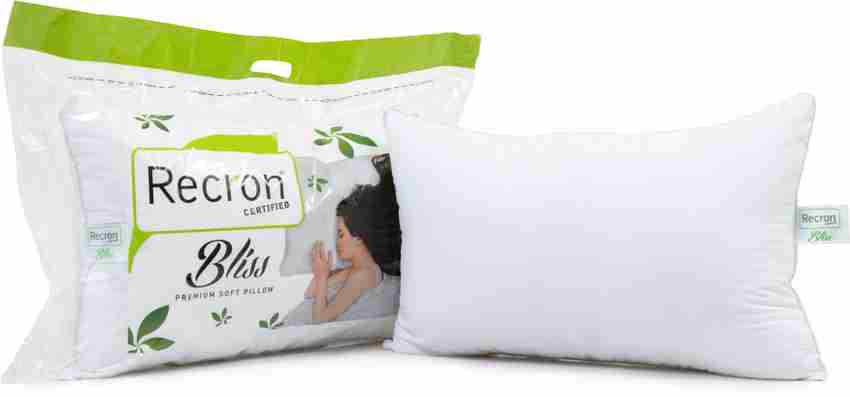 RECRON CERTIFIED Bliss Microfibre Solid Sleeping Pillow Pack of 1 Buy RECRON CERTIFIED Bliss Microfibre Solid Sleeping Pillow Pack of 1 Online at Best Price in India Flipkart