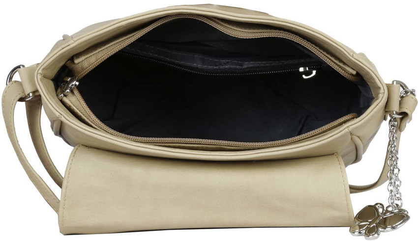 Butterflies Beige Sling Bag Ladies Butterfly Purse Branded Ladies