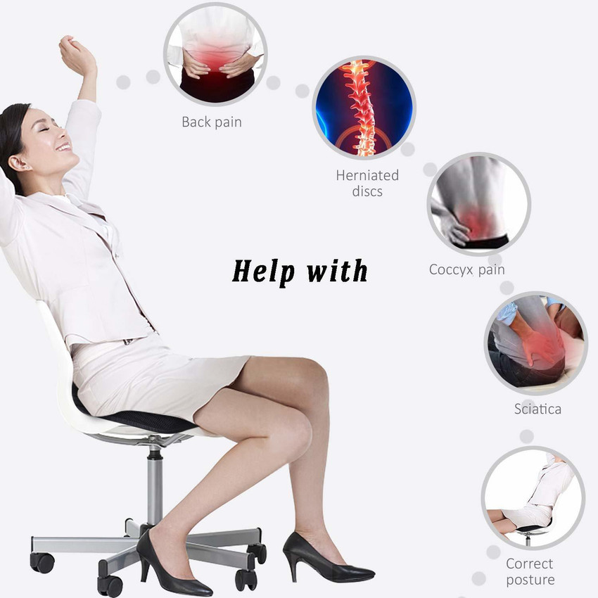 Purple the seat cushion the store car office chair lumbar support