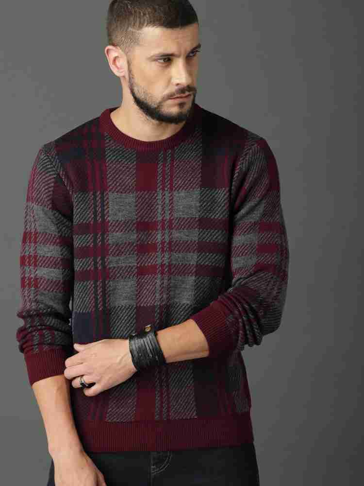 Checkered sweater outlet mens