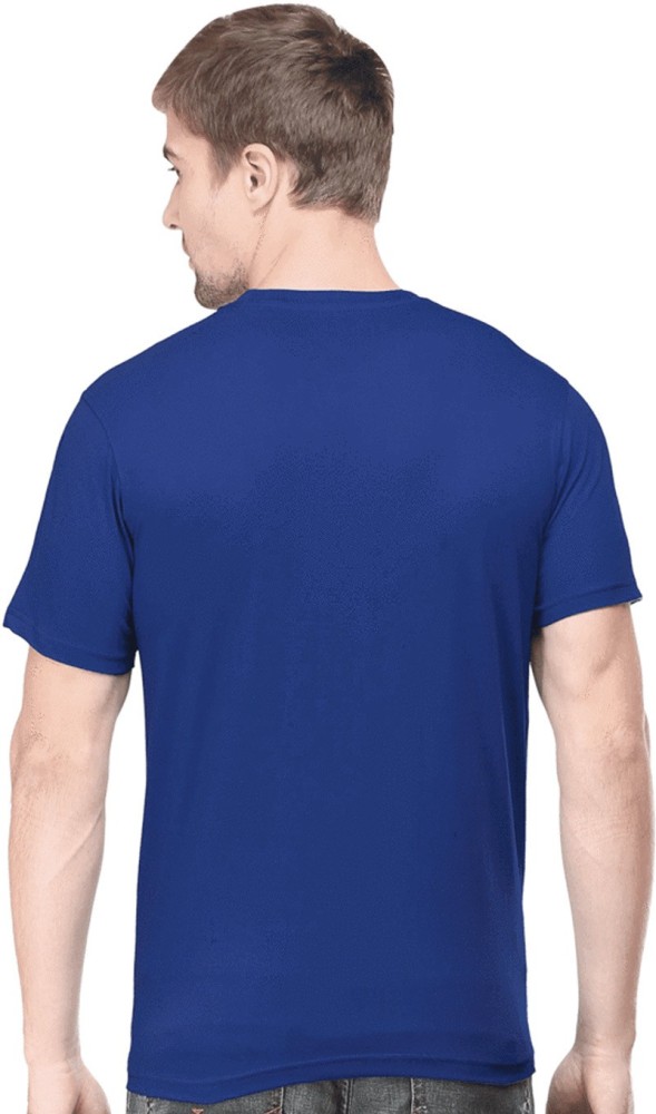 Styched Font Blue Tshirt