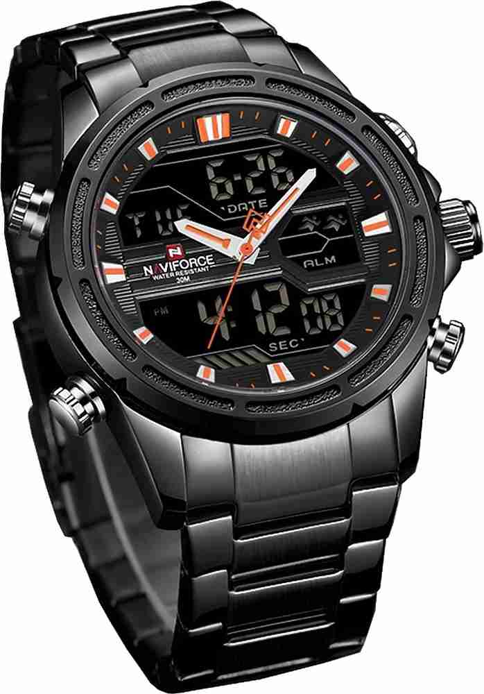 NAVIFORCE NF9138 Black NF9138 Analog Digital Watch For Men Buy NAVIFORCE NF9138 Black NF9138 Analog Digital Watch For Men NF9138 Black Online at Best Prices in India Flipkart