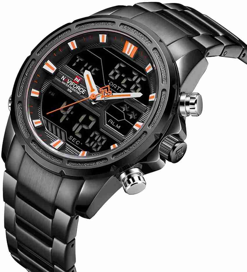 NAVIFORCE NF9138 Black NF9138 Analog Digital Watch For Men Buy