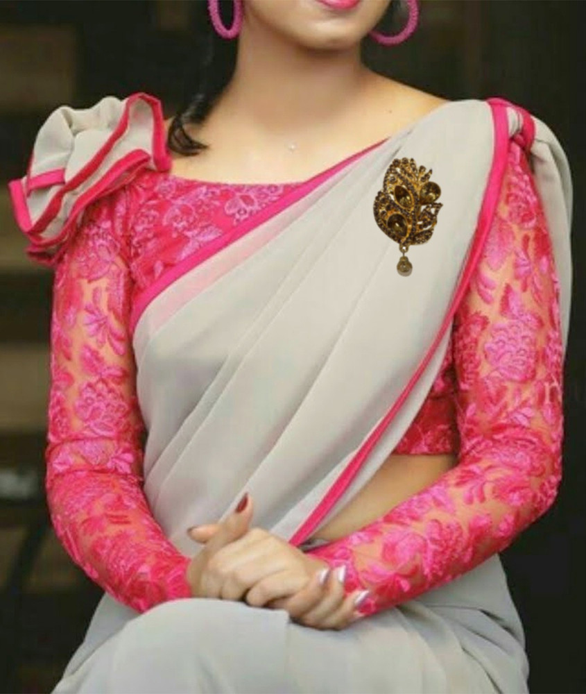 Saree shoulder brooch outlet online