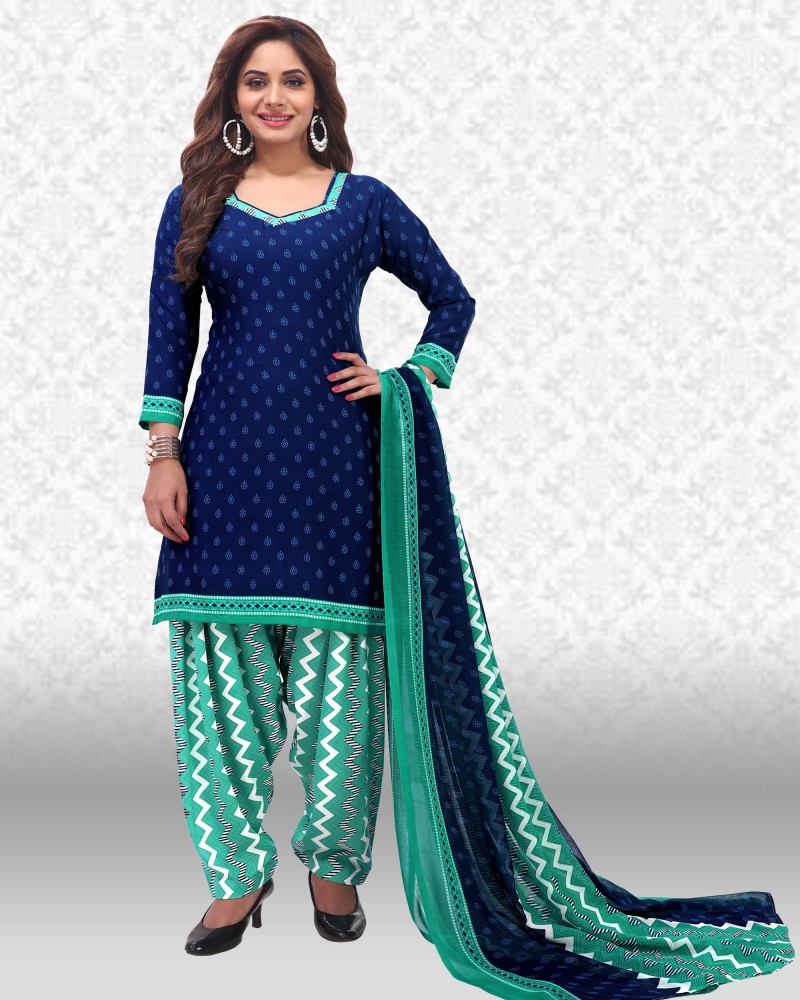 Divastri Crepe Printed Salwar Suit Material Price in India - Buy