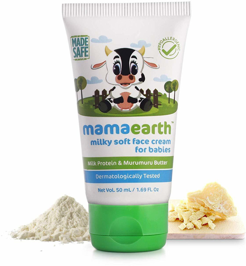 Mamaearth Milky Soft Natural Baby Face Cream for Babies 50mL änd 