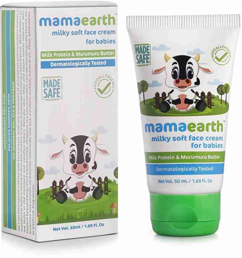 Mamaearth Milky Soft Natural Baby Face Cream for Babies 50mL änd 