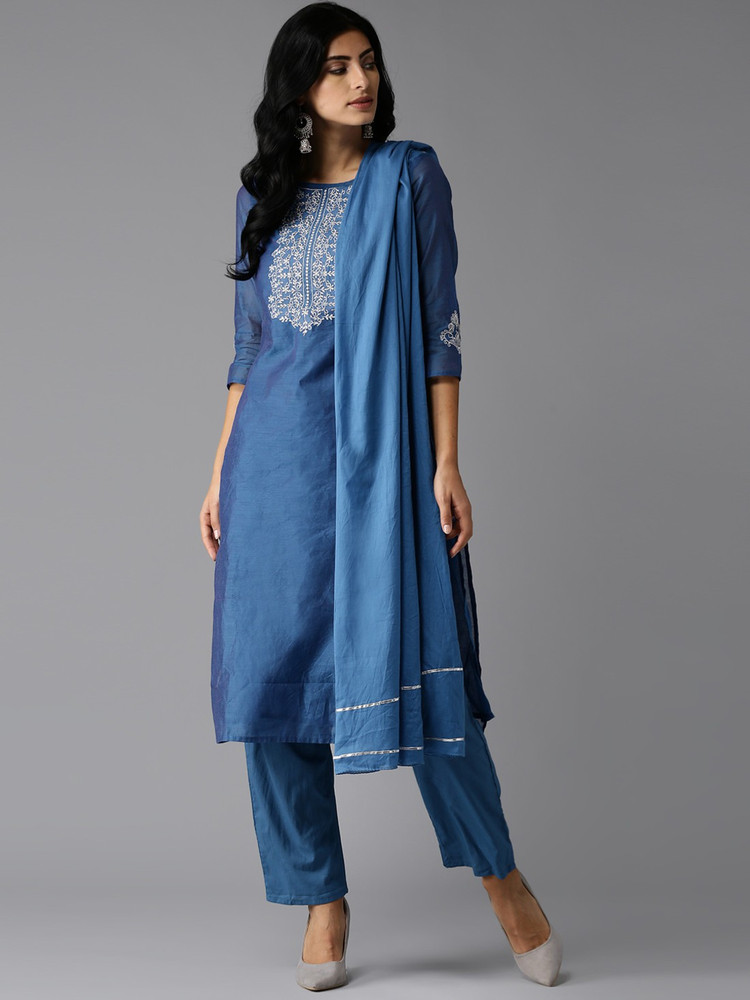 Moda Rapido Embroidered Kurta Trouser Pant Dupatta Set Buy Moda Rapido Embroidered Kurta Trouser Pant Dupatta Set Online at Best Prices in India Flipkart