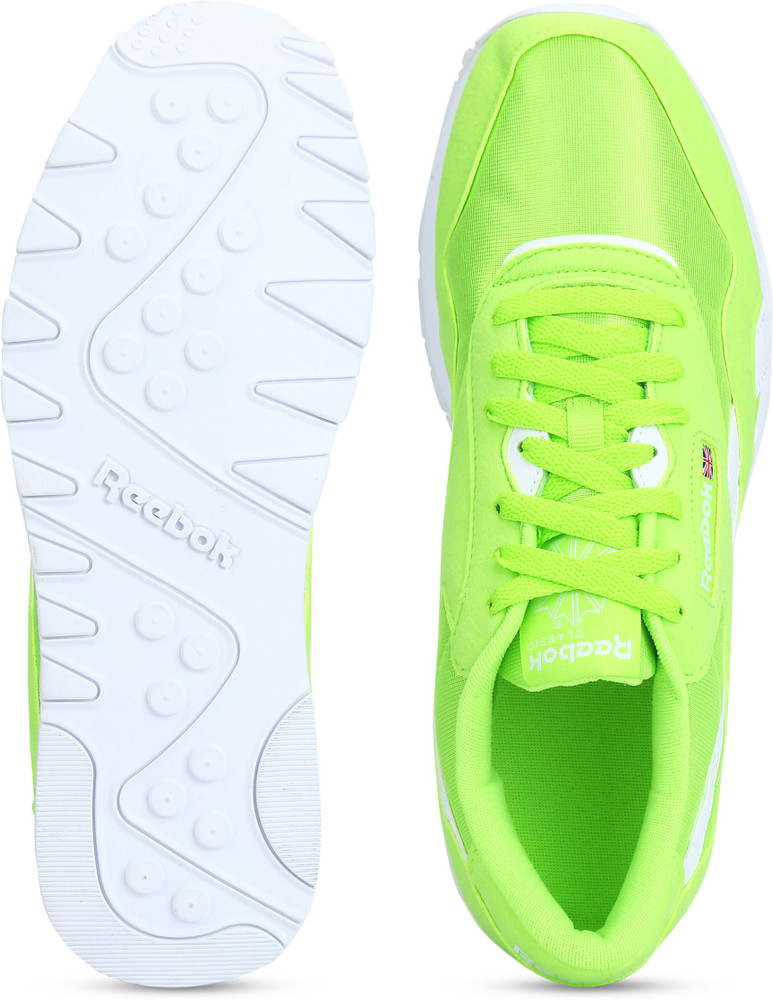 Reebok classic lime best sale green